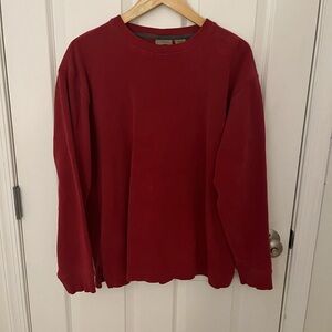 Vintage L.L. Bean Red and Gray Sweater